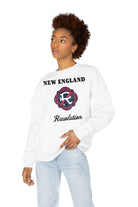 NEW ENGLAND REVOLUTION BALLER PREMIUM FLEECE DROP SHOULDER CREWNECK PULLOVER