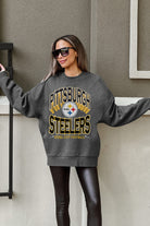 PITTSBURGH STEELERS LONG WEEKEND PREMIUM FLEECE DROP SHOULDER CREWNECK PULLOVER