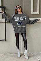 PENN STATE NITTANY LIONS EASY STREET PREMIUM FLEECE DROP SHOULDER CREWNECK PULLOVER