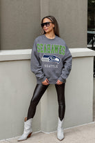 SEATTLE SEAHAWKS BRING THE ENERGY PREMIUM FLEECE DROP SHOULDER CREWNECK PULLOVER