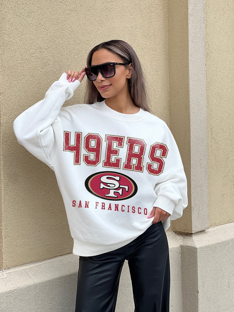 Women's Gameday Couture White San Francisco 49ers Sunday Drives