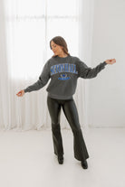 SETON HALL PIRATES SEAL THE DEAL PREMIUM FLEECE DROP SHOULDER CREWNECK PULLOVER