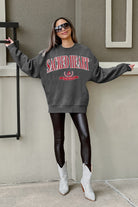 SACRED HEART PIONEERS SEAL THE DEAL PREMIUM FLEECE DROP SHOULDER CREWNECK PULLOVER