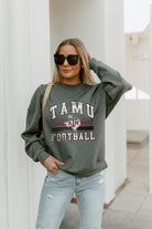 TEXAS A&M AGGIES PLAYMAKER PREMIUM FLEECE DROP SHOULDER CREWNECK PULLOVER