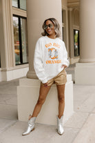 TENNESSEE VOLUNTEERS TIME TO KICK IT PREMIUM FLEECE DROP SHOULDER CREWNECK PULLOVER