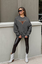 TEXAS LONGHORNS ON THE REBOUND PREMIUM FLEECE DROP SHOULDER CREWNECK PULLOVER