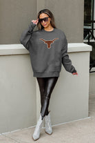 TEXAS LONGHORNS ON THE REBOUND PREMIUM FLEECE DROP SHOULDER CREWNECK PULLOVER