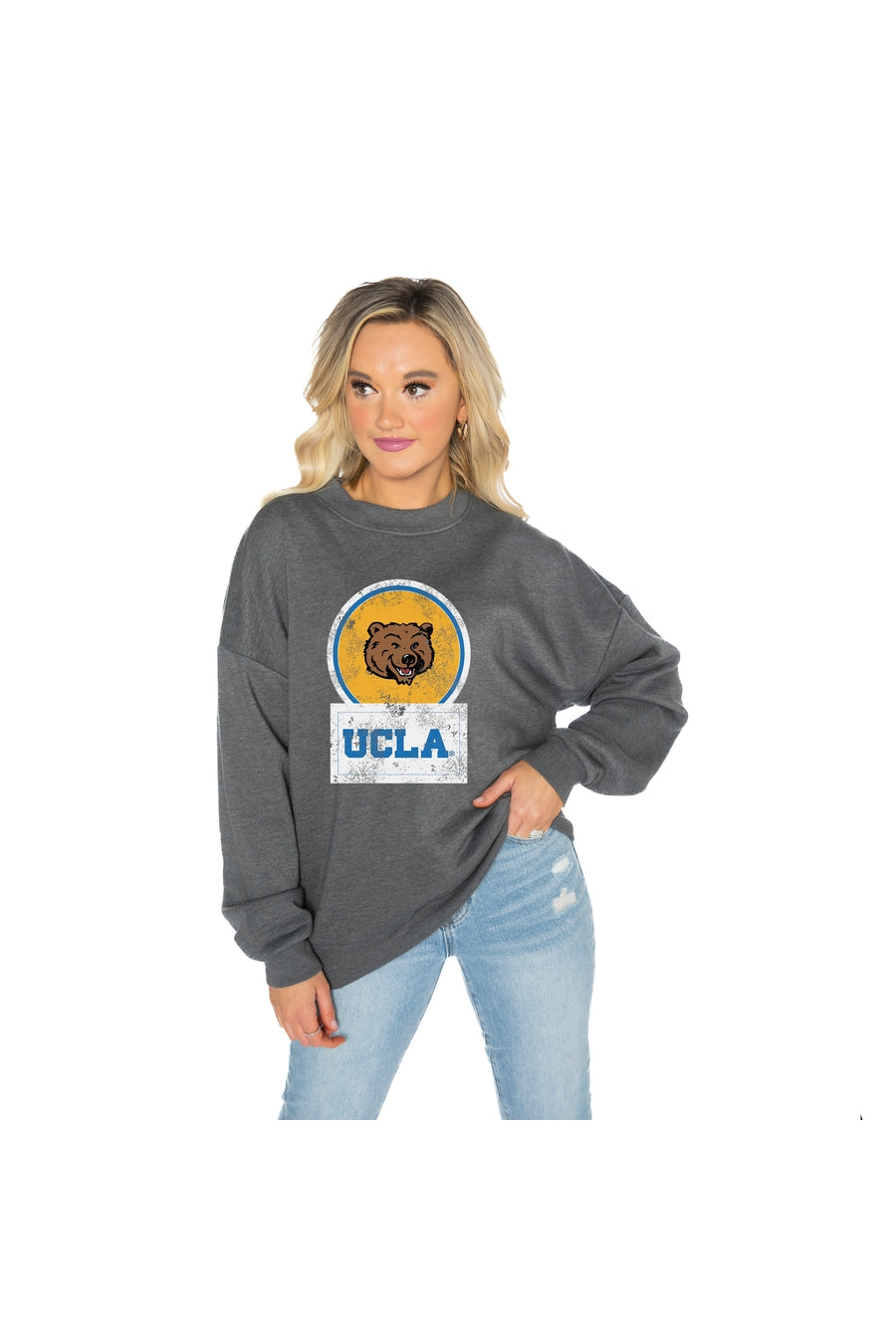UCLA Block Over Bruins Crewneck Sweatshirt