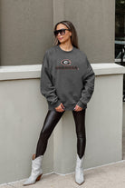 GEORGIA BULLDOGS ON THE REBOUND PREMIUM FLEECE DROP SHOULDER CREWNECK PULLOVER