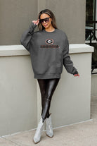 GEORGIA BULLDOGS ON THE REBOUND PREMIUM FLEECE DROP SHOULDER CREWNECK PULLOVER