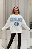 NORTH CAROLINA TAR HEELS FREESTYLE PREMIUM FLEECE DROP SHOULDER CREWNECK PULLOVER