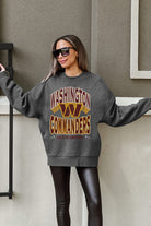 WASHINGTON COMMANDERS LONG WEEKEND PREMIUM FLEECE DROP SHOULDER CREWNECK PULLOVER