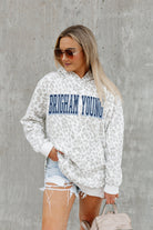 BYU COUGARS OVERSIZED SIDE-SLIT HOODED PULLOVER