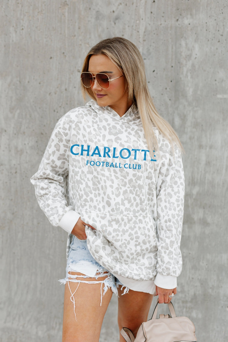 CHARLOTTE FC TOUCHLINE OVERSIZED SIDE-SLIT HOODED PULLOVER