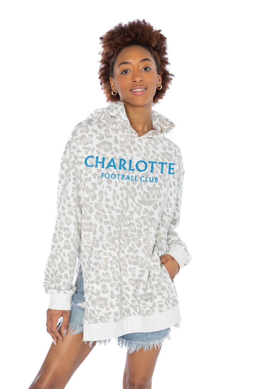 CHARLOTTE FC TOUCHLINE OVERSIZED SIDE-SLIT HOODED PULLOVER