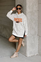 CLAFLIN PANTHERS FIERCE FAN SIDE SPLIT LEOPARD HOODIE