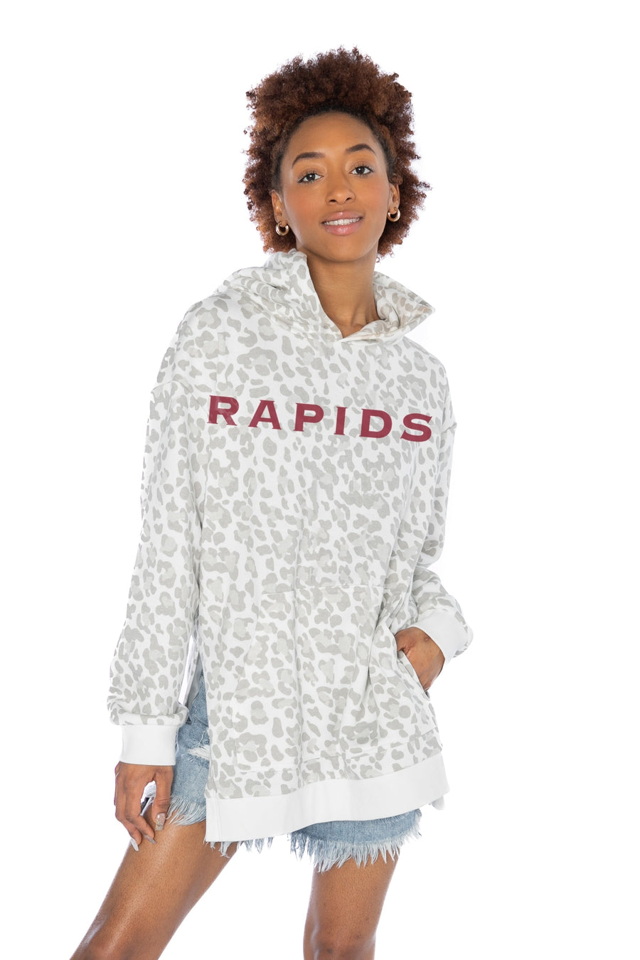 COLORADO RAPIDS TOUCHLINE OVERSIZED SIDE-SLIT HOODED PULLOVER