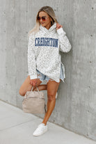 CREIGHTON BLUEJAYS OVERSIZED SIDE-SLIT HOODED PULLOVER