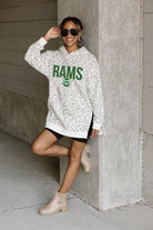 COLORADO STATE RAMS FIERCE FAN SIDE SPLIT LEOPARD HOODIE