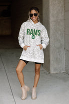 COLORADO STATE RAMS FIERCE FAN SIDE SPLIT LEOPARD HOODIE