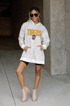 FORT HAYS STATE TIGERS FIERCE FAN SIDE SPLIT LEOPARD HOODIE