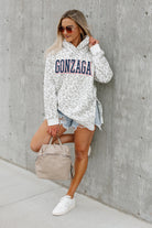 GONZAGA BULLDOGS OVERSIZED SIDE-SLIT HOODED PULLOVER