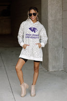 HIGH POINT PANTHERS FIERCE FAN SIDE SPLIT LEOPARD HOODIE