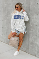 MEMPHIS TIGERS OVERSIZED SIDE-SLIT HOODED PULLOVER