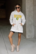 NORTH DAKOTA STATE BISON FIERCE FAN SIDE SPLIT LEOPARD HOODIE