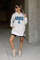 WEST FLORIDA ARGONAUTS FIERCE FAN SIDE SPLIT LEOPARD HOODIE