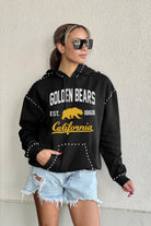 CALIFORNIA GOLDEN BEARS HERE FOR IT STUDDED DETAIL FLEECE FRONT POCKET HOODIE