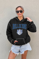 SAINT LOUIS BILLIKENS BELLE OF THE BALL STUDDED DETAIL FLEECE FRONT POCKET HOODIE