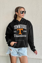 TENNESSEE VOLUNTEERS HERE FOR IT STUDDED DETAIL FLEECE FRONT POCKET HOODIE