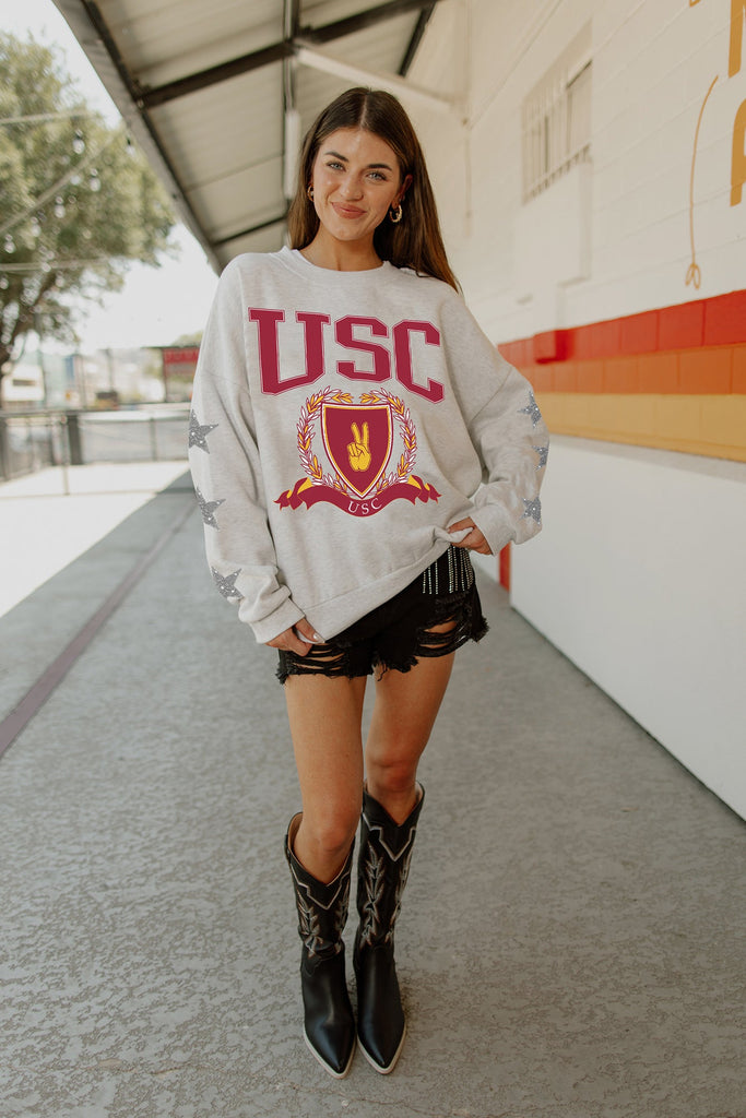 Usc classic fleece store crewneck sweatshirt