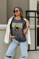 APPALACHIAN STATE MOUNTAINEERS SPRINT TO THE FINISH ACID WASH BOYFRIEND TEE