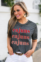 Louisiana Lafayette Ragin' Cajuns "Better Than Basic" Boyfriend Tee - Shop The Soho