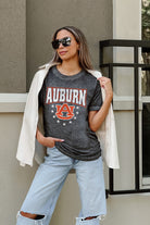 AUBURN TIGERS SPRINT TO THE FINISH ACID WASH BOYFRIEND TEE