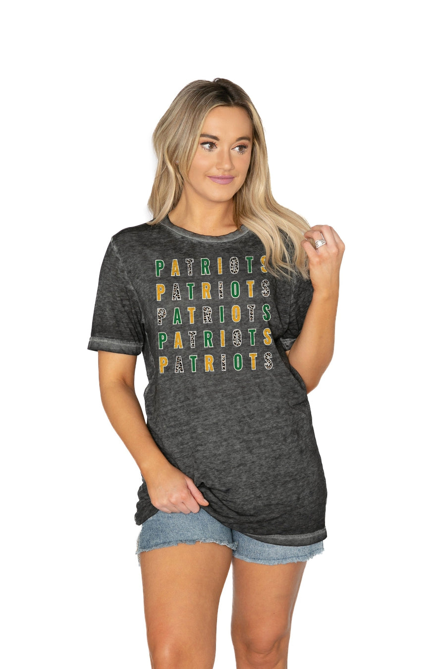 Women's Gameday Couture Gray George Mason Patriots Faded