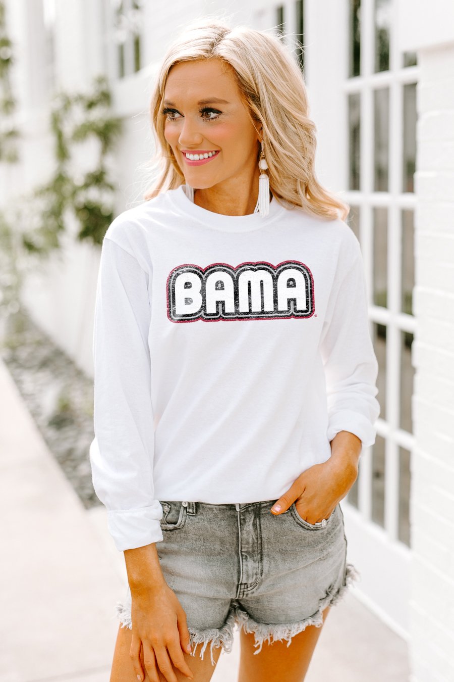 Alabama Crimson Tide "It'S A Win" Crewneck Long-Sleeved Top - Shop The Soho