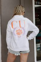 CLEMSON TIGERS ABOVE THE REST ELITE STANDARD FIT QUARTER ZIP PULLOVER