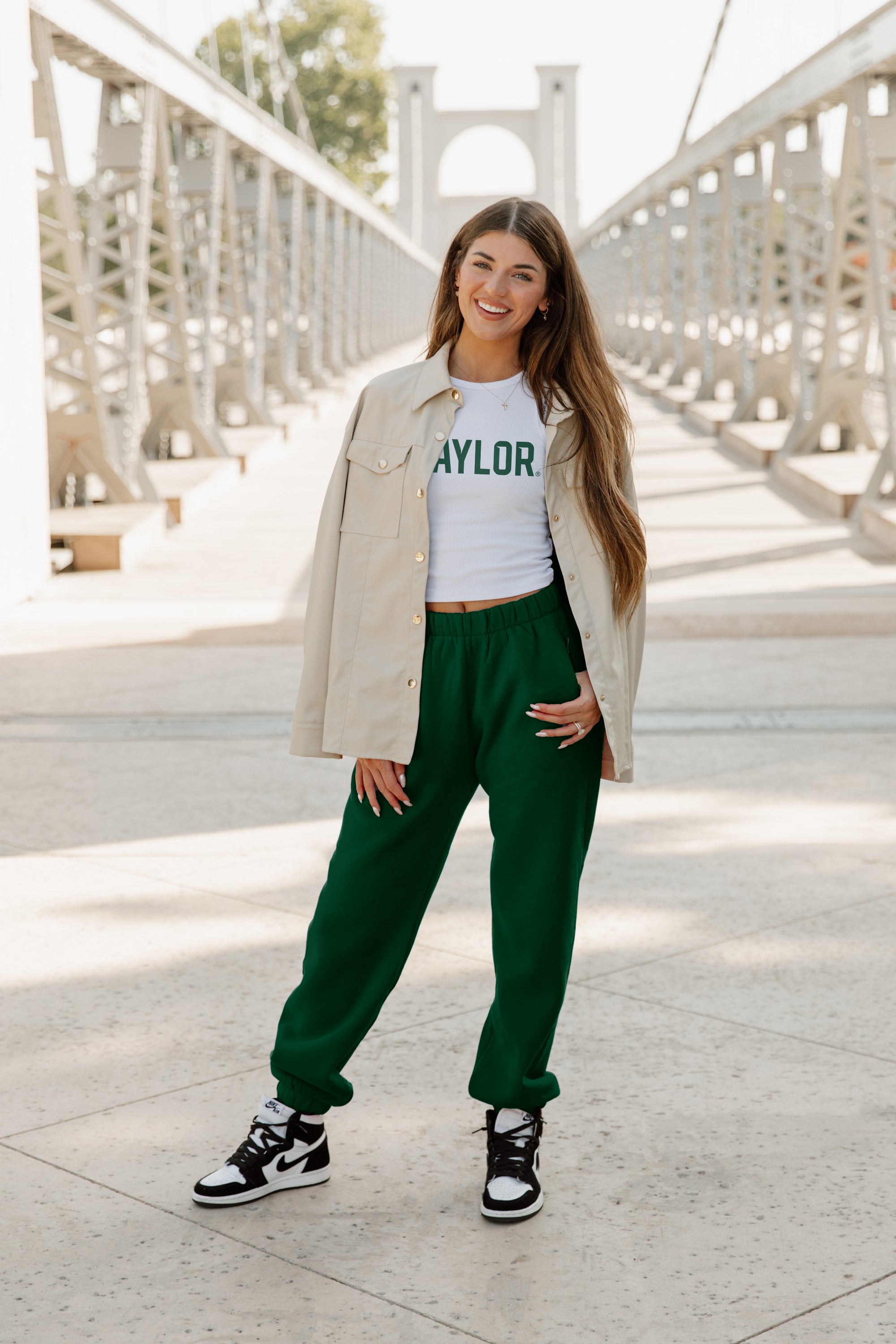 BAYLOR BEARS GAMEDAY REPLAY VARSITY CROP TEE BY MADI PREWETT TROUTT