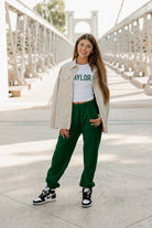 BAYLOR BEARS WEEKEND GOALS ESSENTIAL RIBBED CROP TANK BY MADI PREWETT TROUTT