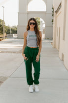 BAYLOR BEARS PLAY THE FIELD ESSENTIAL RIBBED CROP TANK BY MADI PREWETT