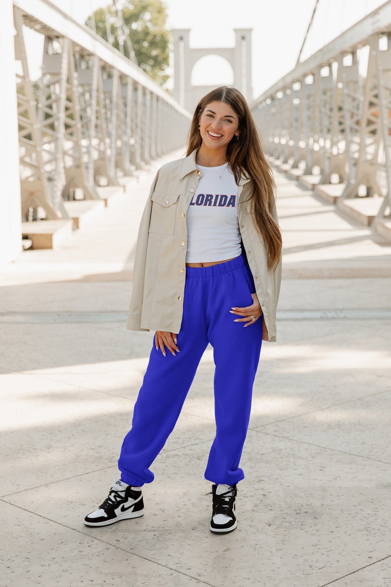 FLORIDA GATORS WEEKEND GOALS ESSENTIAL RIBBED CROP TANK BY MADI PREWETT TROUTT