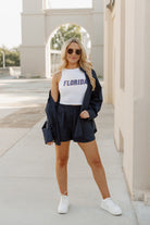 FLORIDA GATORS WEEKEND GOALS ESSENTIAL RIBBED CROP TANK BY MADI PREWETT TROUTT