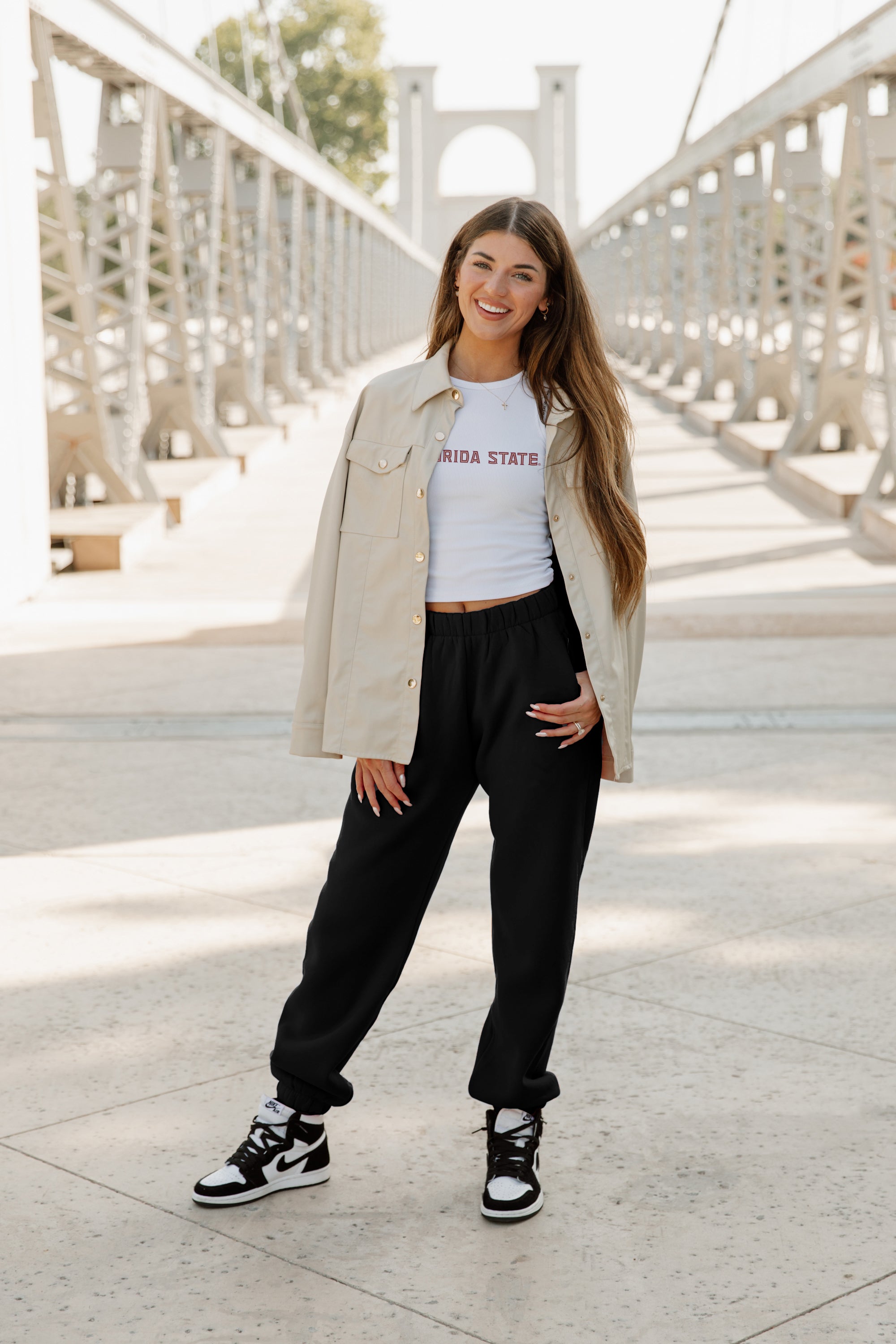 FLORIDA STATE SEMINOLES WEEKEND GOALS ESSENTIAL RIBBED CROP TANK BY MADI PREWETT TROUTT