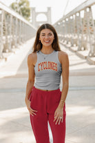 IOWA STATE CYCLONES WELL PLAYED ESSENTIAL RIBBED CROP TANK BY MADI PREWETT