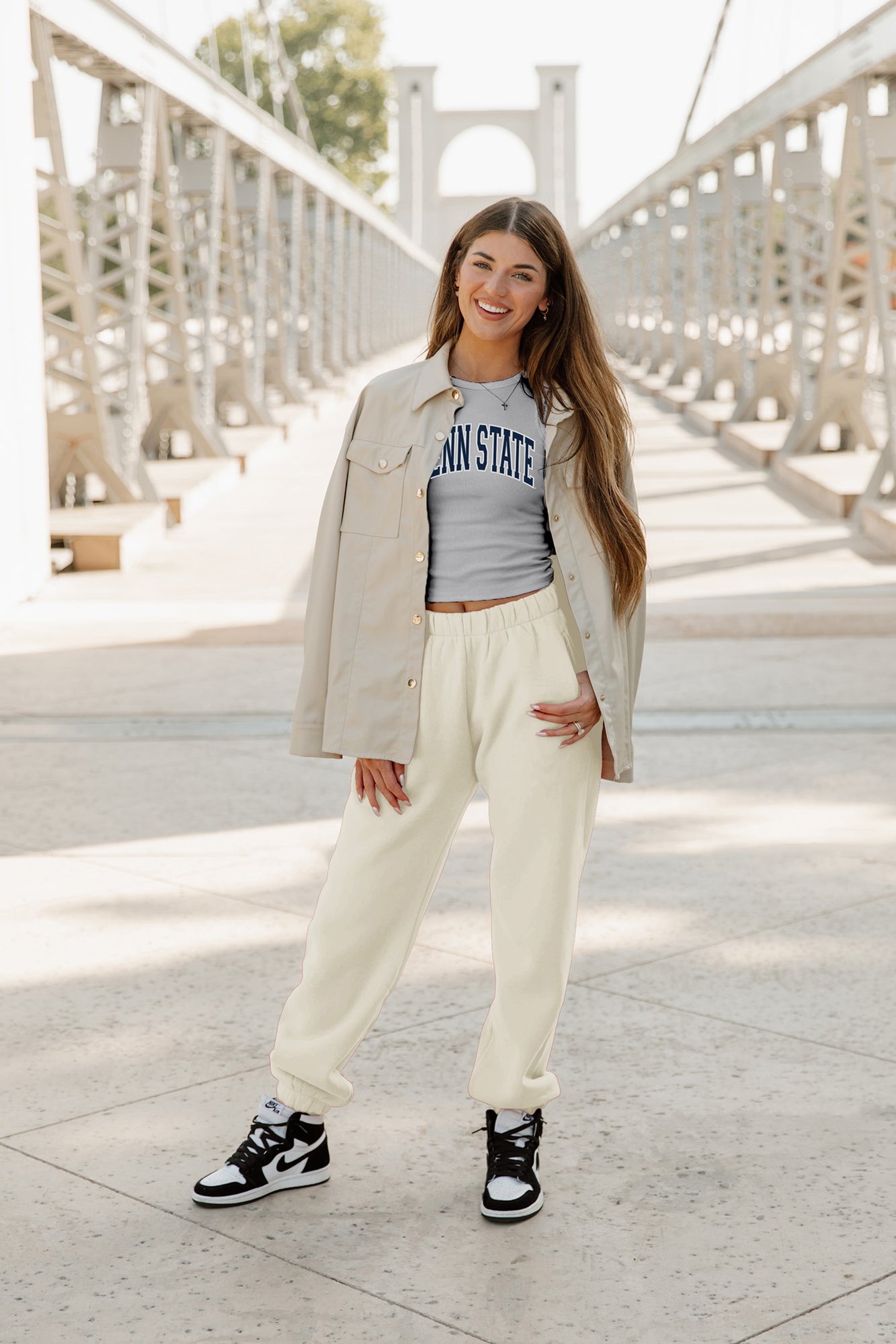 PENN STATE NITTANY LIONS WELL PLAYED ESSENTIAL RIBBED CROP TANK BY MADI PREWETT