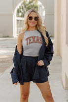 TEXAS LONGHORNS WELL PLAYED ESSENTIAL RIBBED CROP TANK BY MADI PREWETT