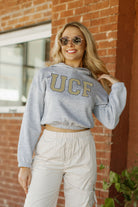 CENTRAL FLORIDA KNIGHTS HEADED TO VICTORY BANDED CROPPED HOODIE BY MADI PREWETT